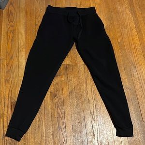 large black jogger sweatpants
